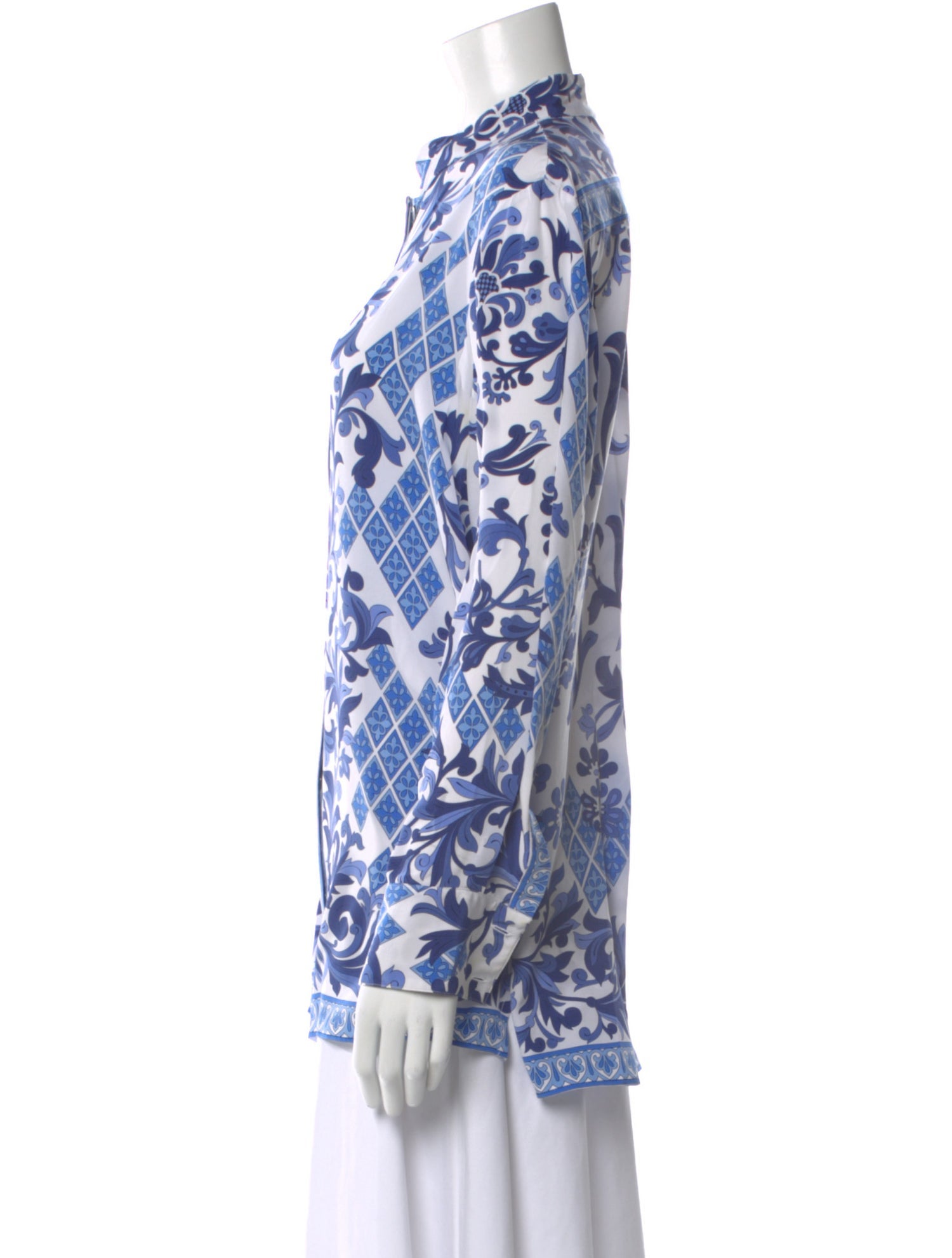 Averardo Bessi Silk Printed Blouse