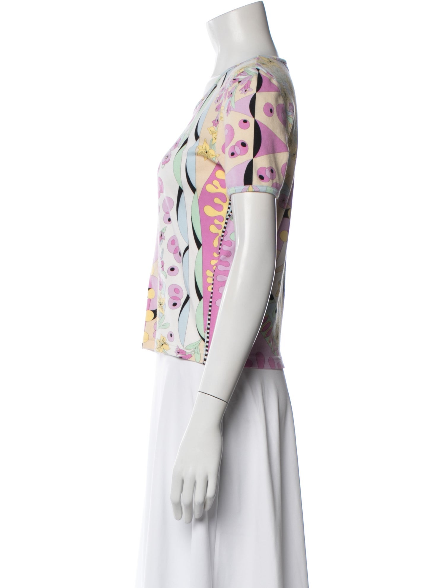 Averardo Bessi Printed Crew Neck Bodysuit