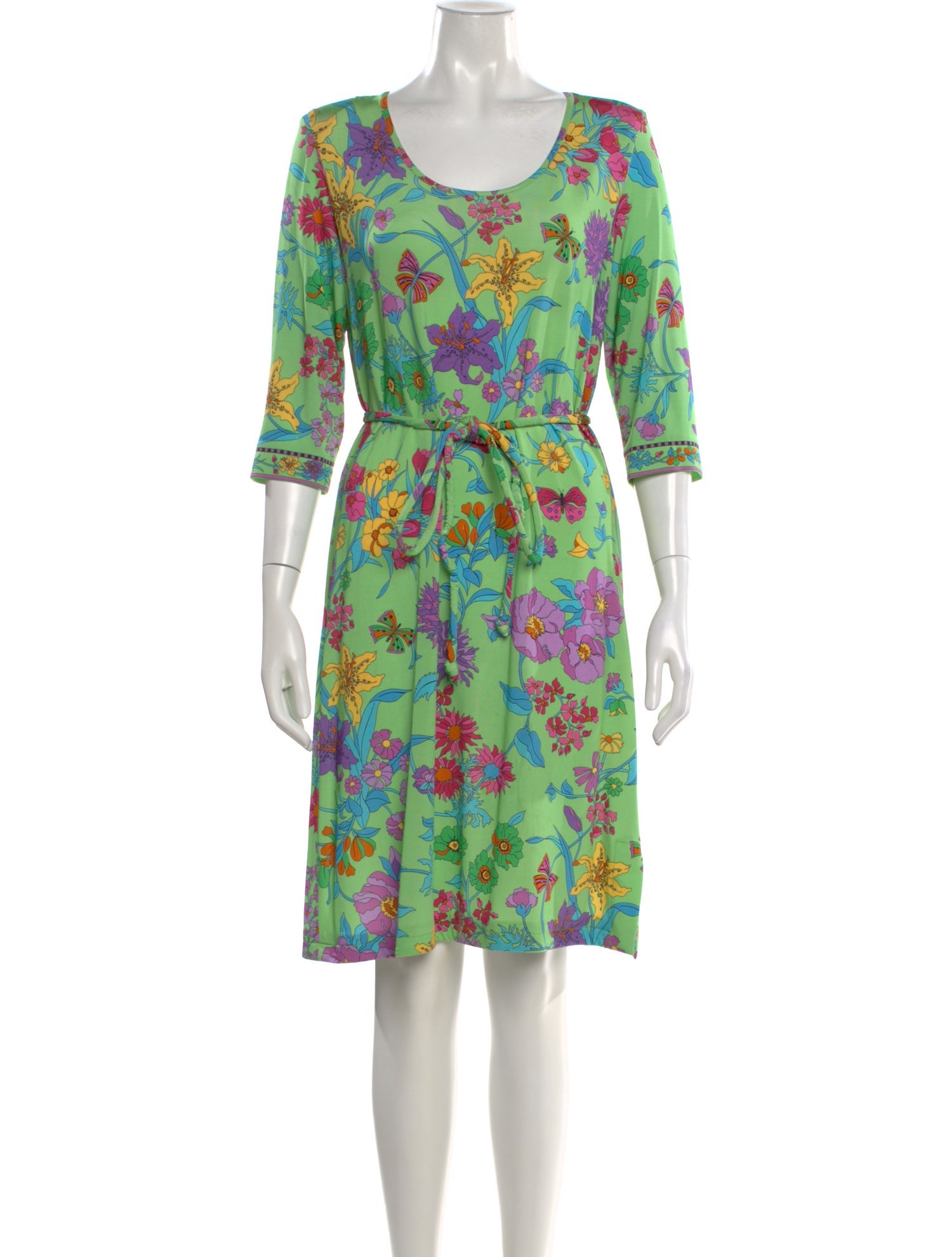 Averardo Bessi Floral Print Knee-Length Dress