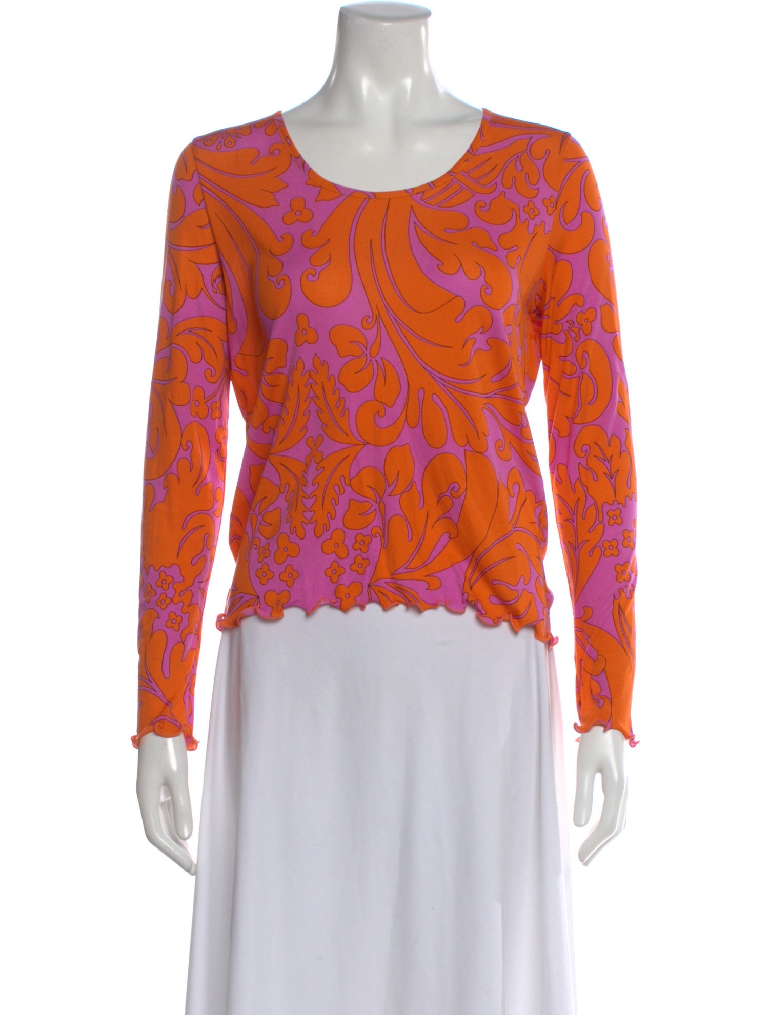 Averardo Bessi Silk Floral Print Top