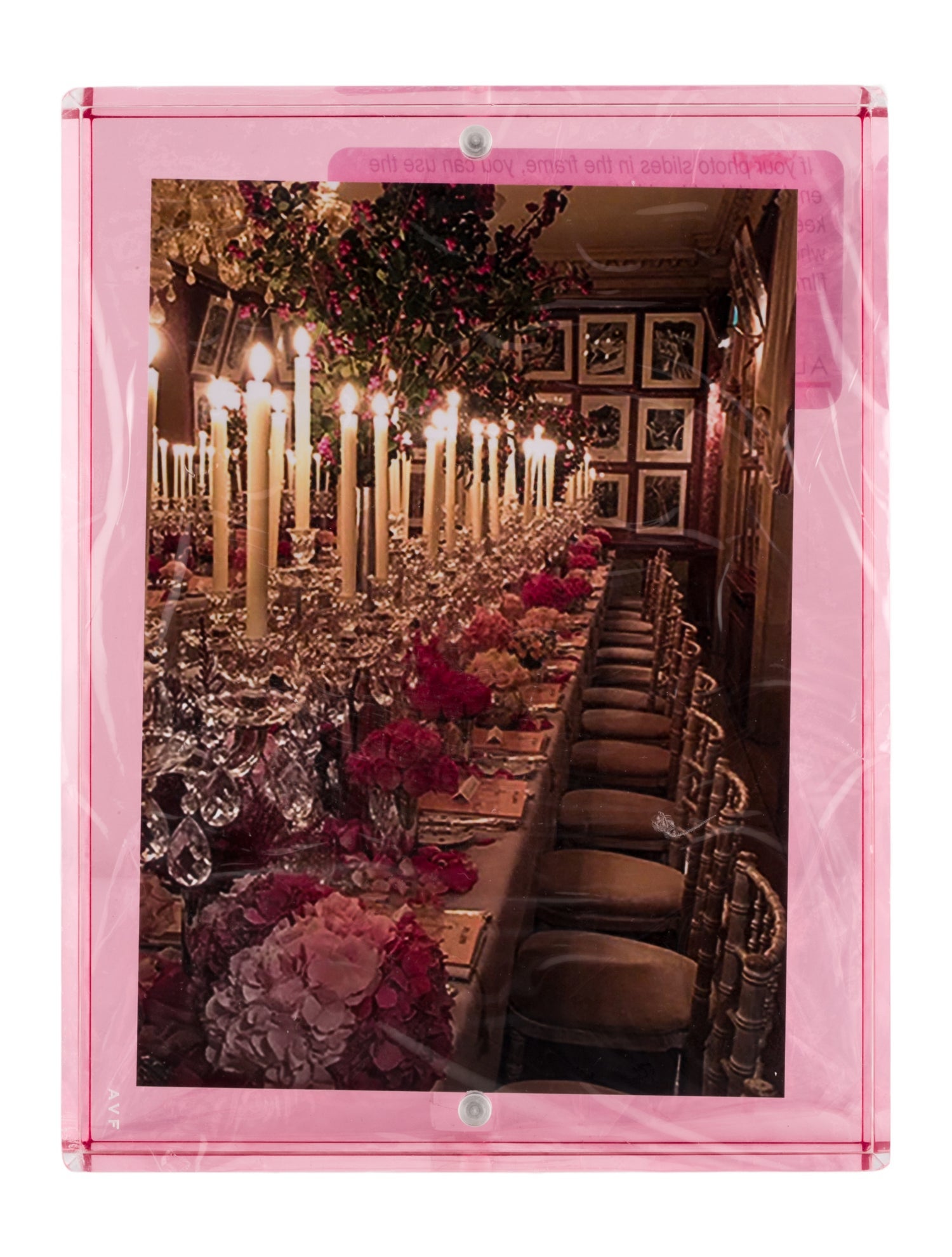 Alexandra von Furstenberg AVF Acrylic Snap Frame