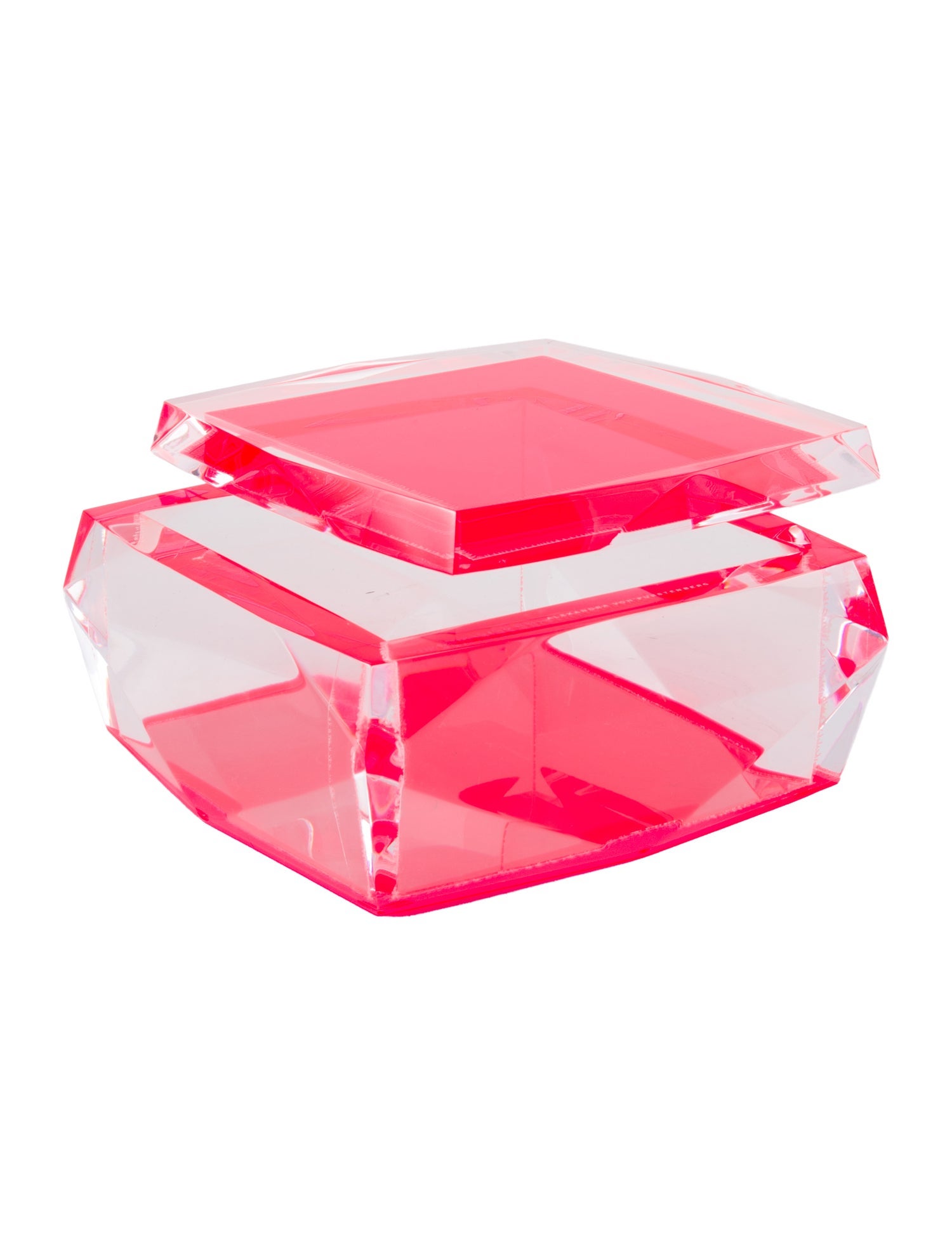 Alexandra von Furstenberg Acrylic Asscher Box