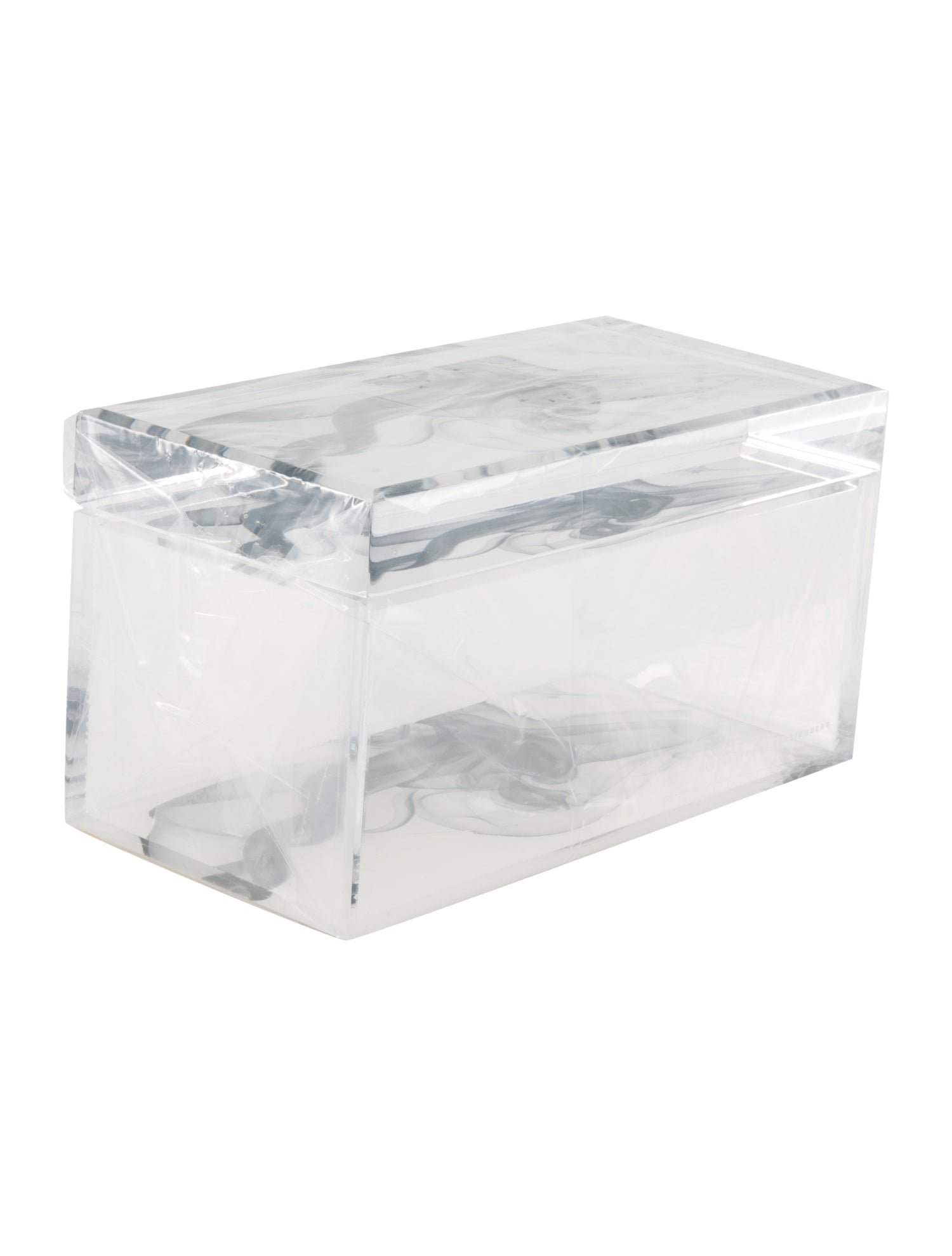 Supreme Acrylic Lucite Box - Red Decorative Accents, Decor