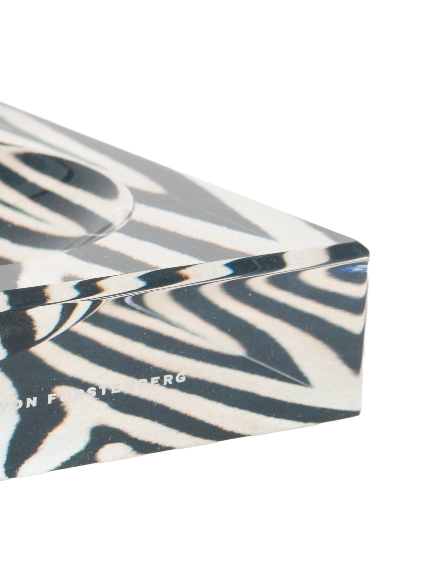 Alexandra von Furstenberg Zebra Acrylic Petite Candy Bowl - Black