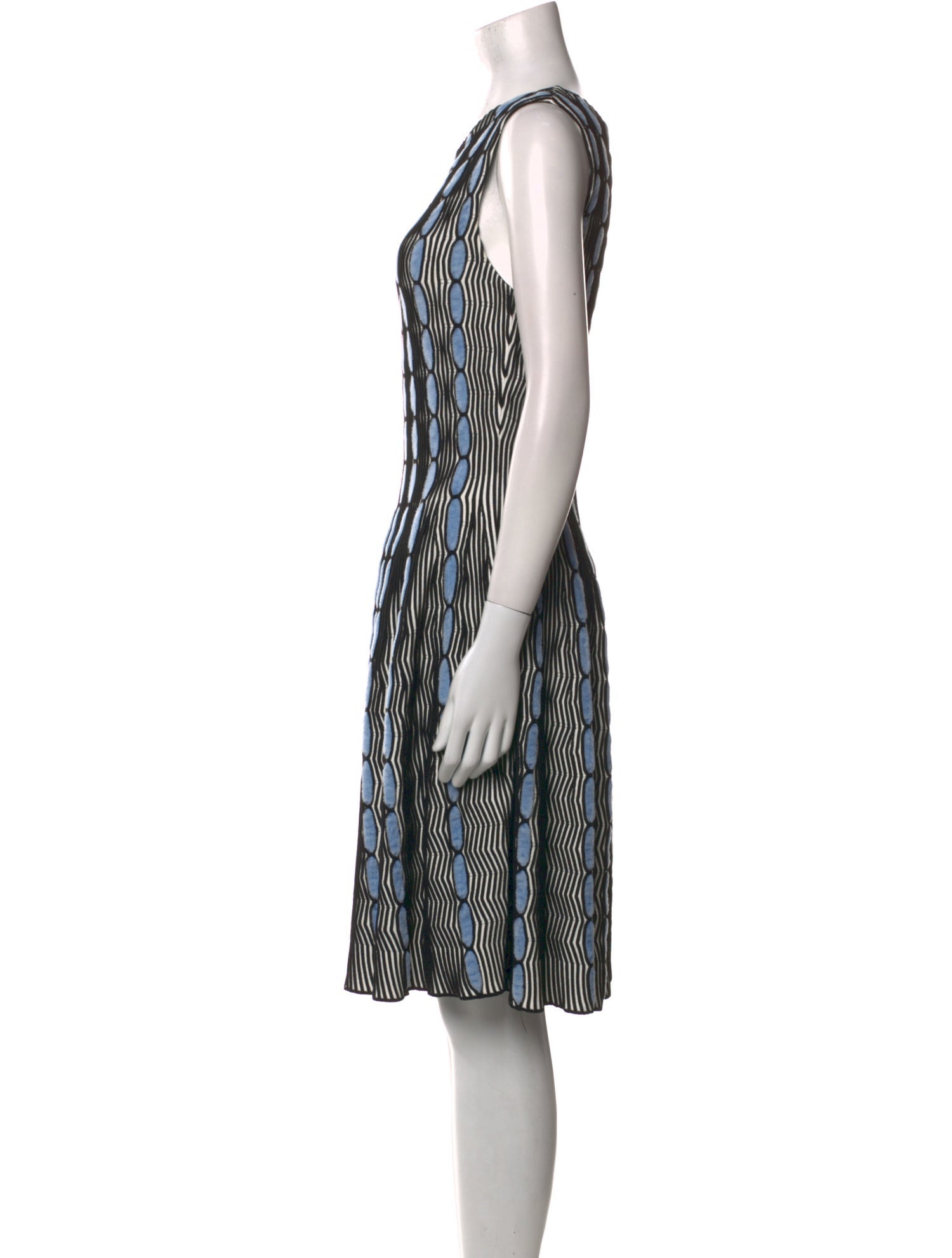 Antonino Valenti Striped Knee-Length Dress