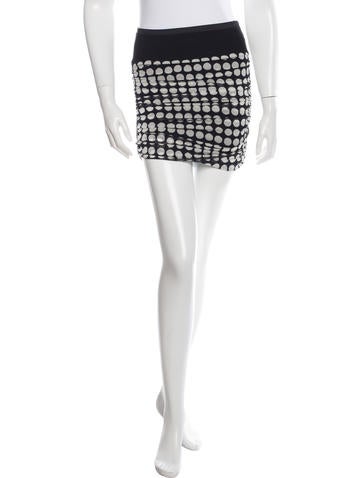 Alexandre Vauthier Silk Polka Dot Skirt