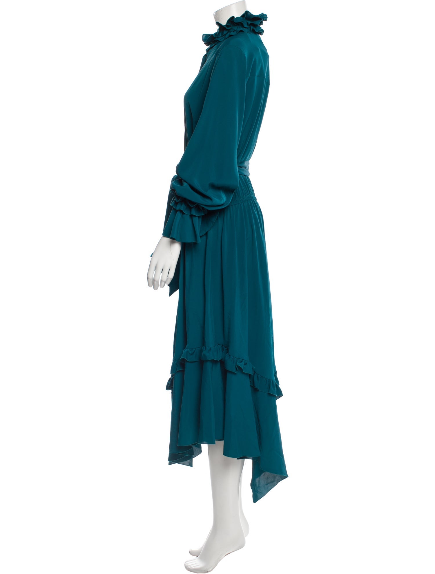 Alexandre Vauthier Mock Neck Long Dress