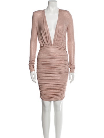 Alexandre Vauthier Dresses V-Neck Mini Dress Us2, Fr34 | XS