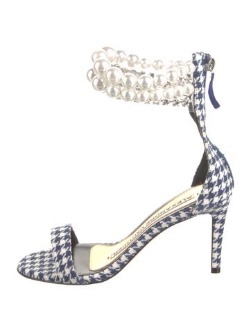 Alexandre Vauthier Sandals Terry Cloth Plaid Print Us5.5, It35.5 | 5.5