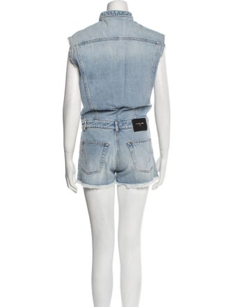 Alexandre Vauthier Printed Mock Neck Romper