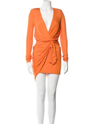 Alexandre Vauthier Dresses Plunge Neckline Mini Dress Us6, Fr38 | M