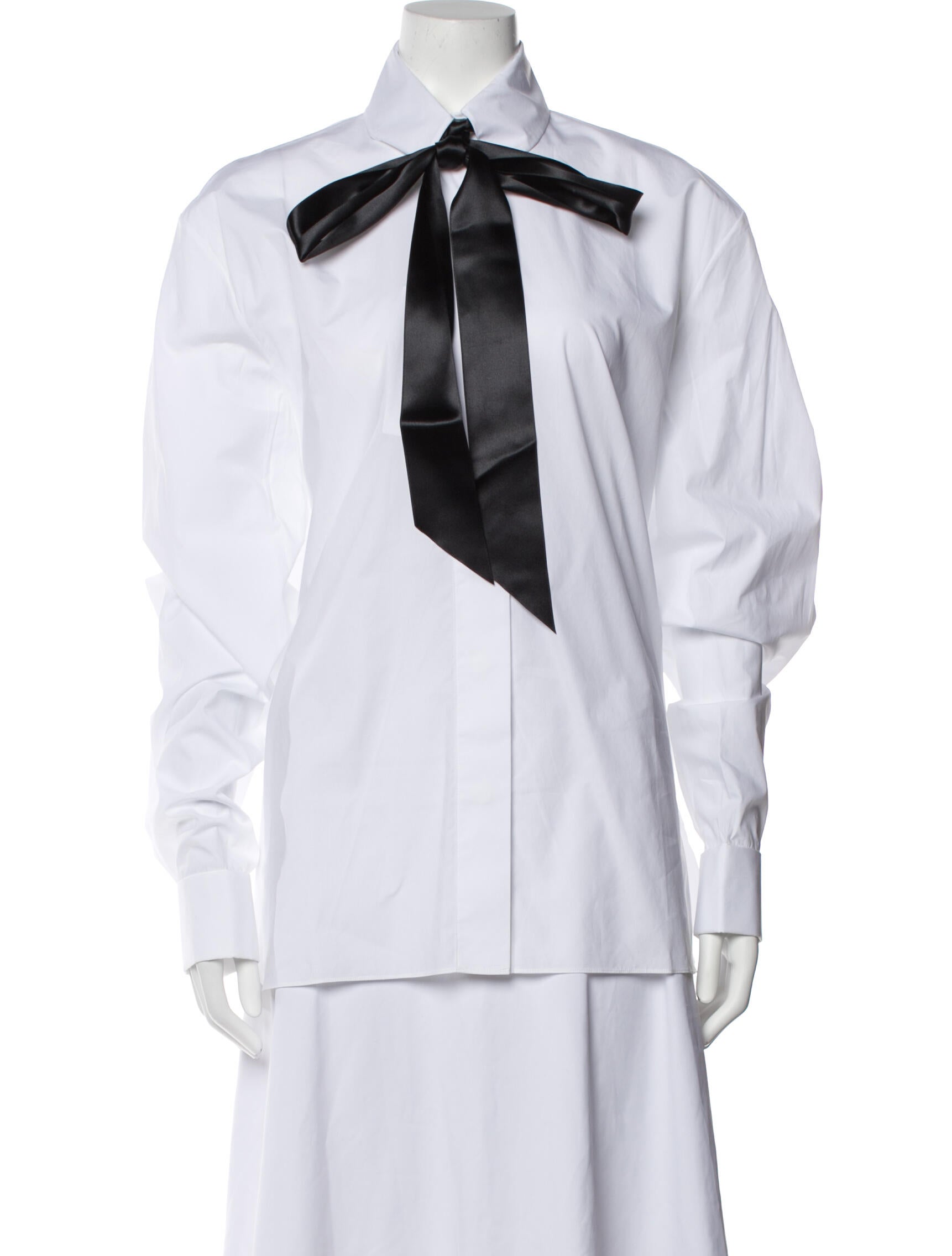 Alexandre Vauthier Long Sleeve Button-Up Top w/ Tags