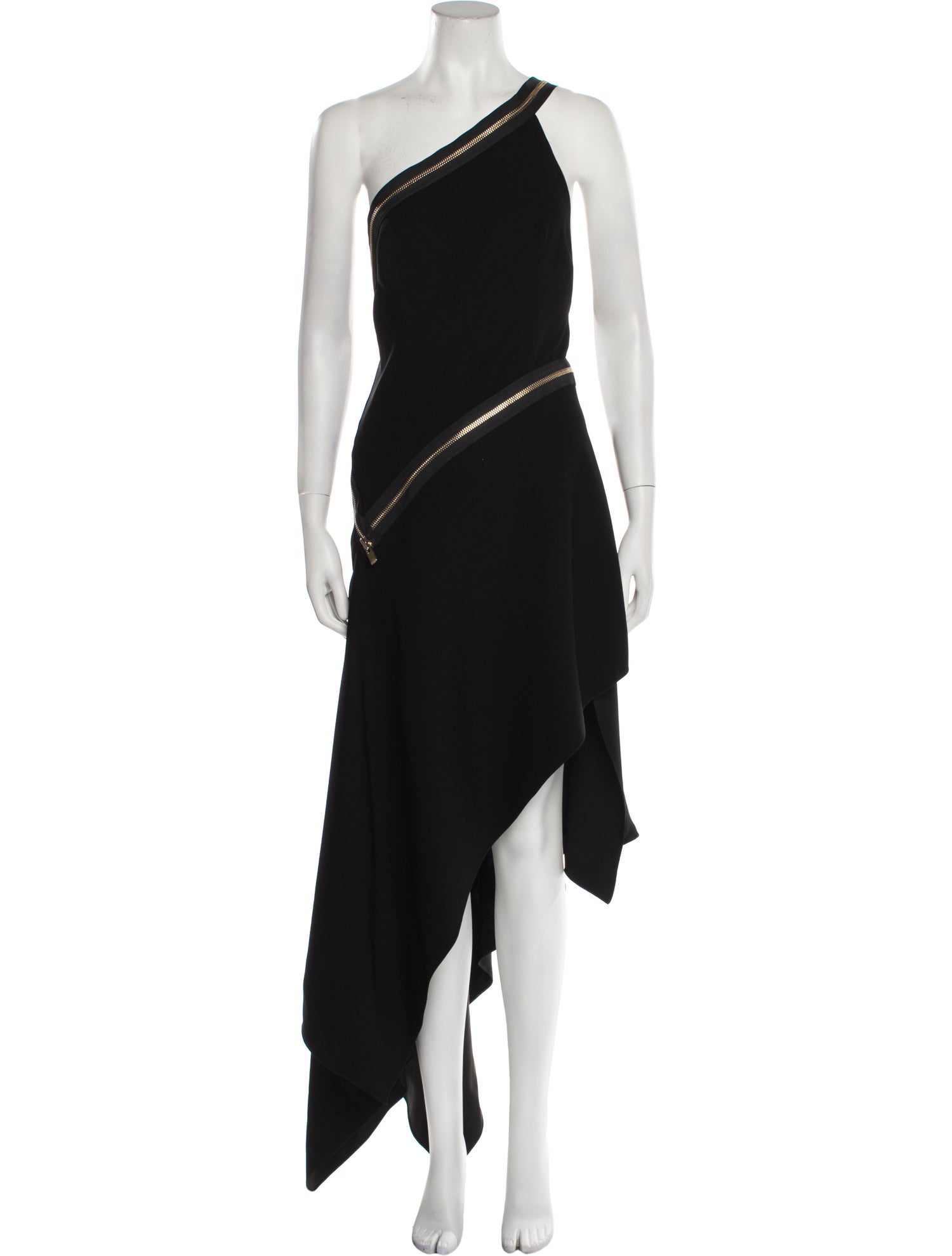 Alexandre Vauthier One-Shoulder Long Dress