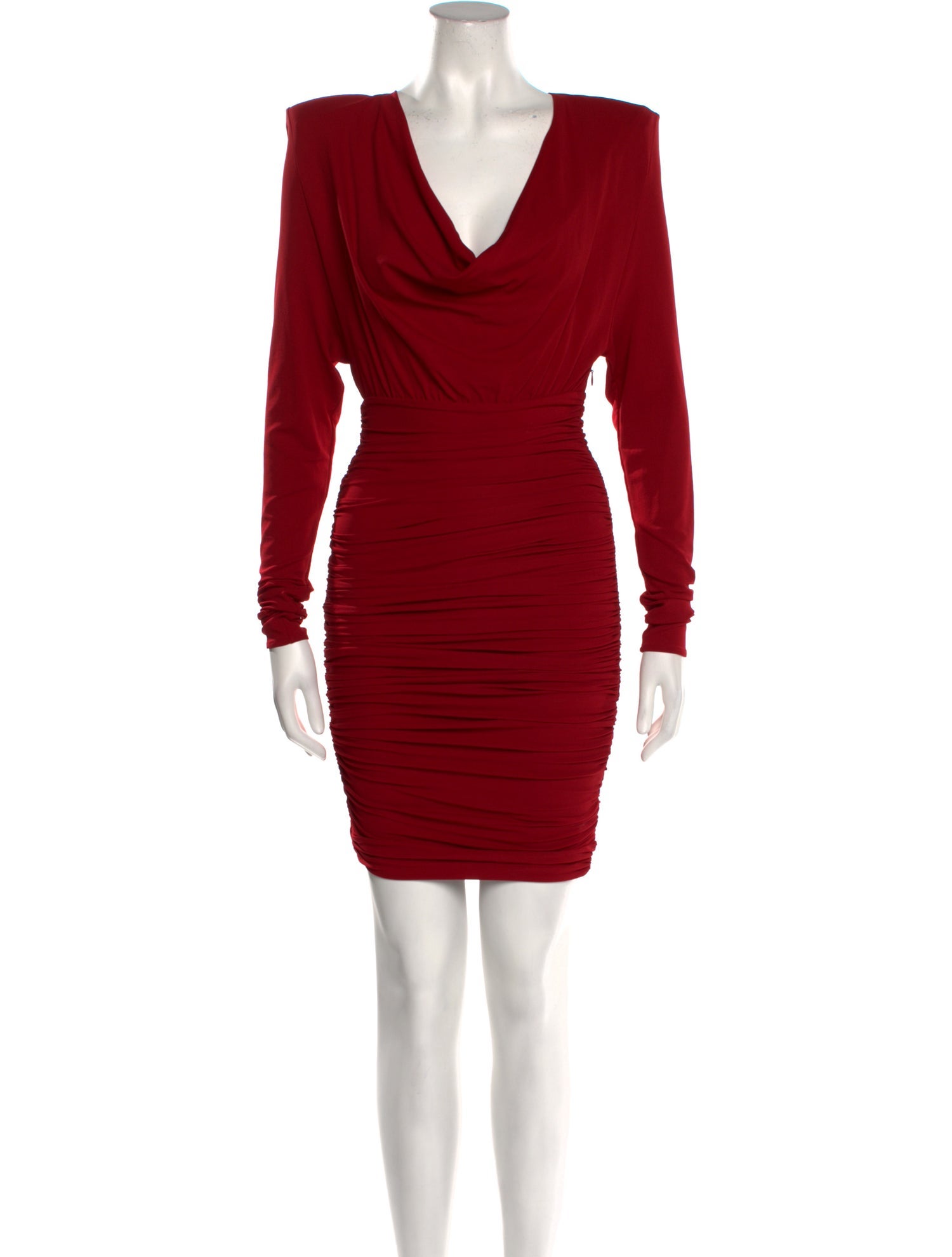 Alexandre Vauthier Cowl Neck Mini Dress