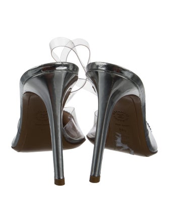 Alexandre Vauthier PVC Crystal Embellishments Slingback Pumps