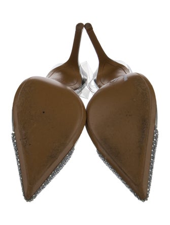 Alexandre Vauthier PVC Crystal Embellishments Slingback Pumps