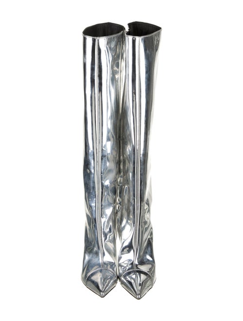 Alexandre Vauthier Patent Leather Lace-Up Boots