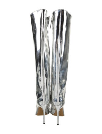 Alexandre Vauthier Patent Leather Lace-Up Boots