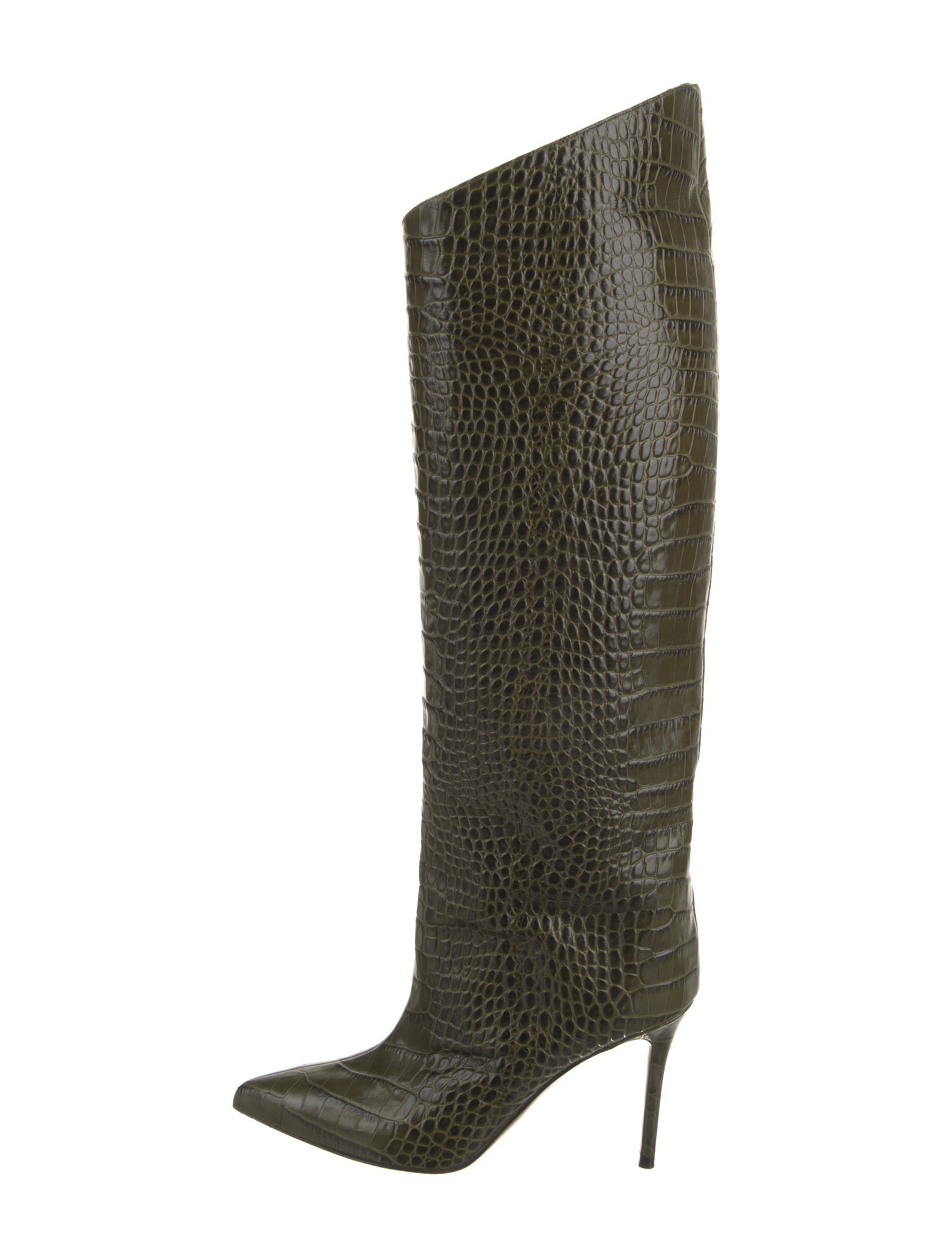 Alexandre Vauthier Embossed Leather Boots