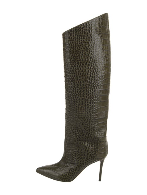 Alexandre Vauthier Embossed Leather Boots