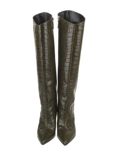 Alexandre Vauthier Embossed Leather Boots