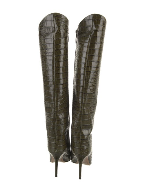 Alexandre Vauthier Embossed Leather Boots