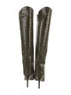 Alexandre Vauthier Embossed Leather Boots