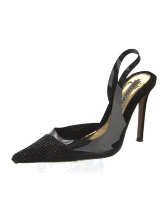 Alexandre Vauthier Crystal Embellishments Slingback Pumps