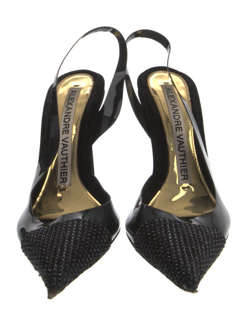 Alexandre Vauthier Crystal Embellishments Slingback Pumps
