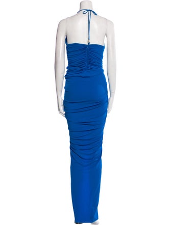 Alexandre Vauthier Halterneck Long Dress