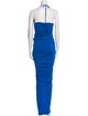 Alexandre Vauthier Halterneck Long Dress