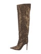 Alexandre Vauthier Glitter Glitter Accents Boots