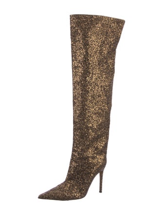Alexandre Vauthier Glitter Glitter Accents Boots