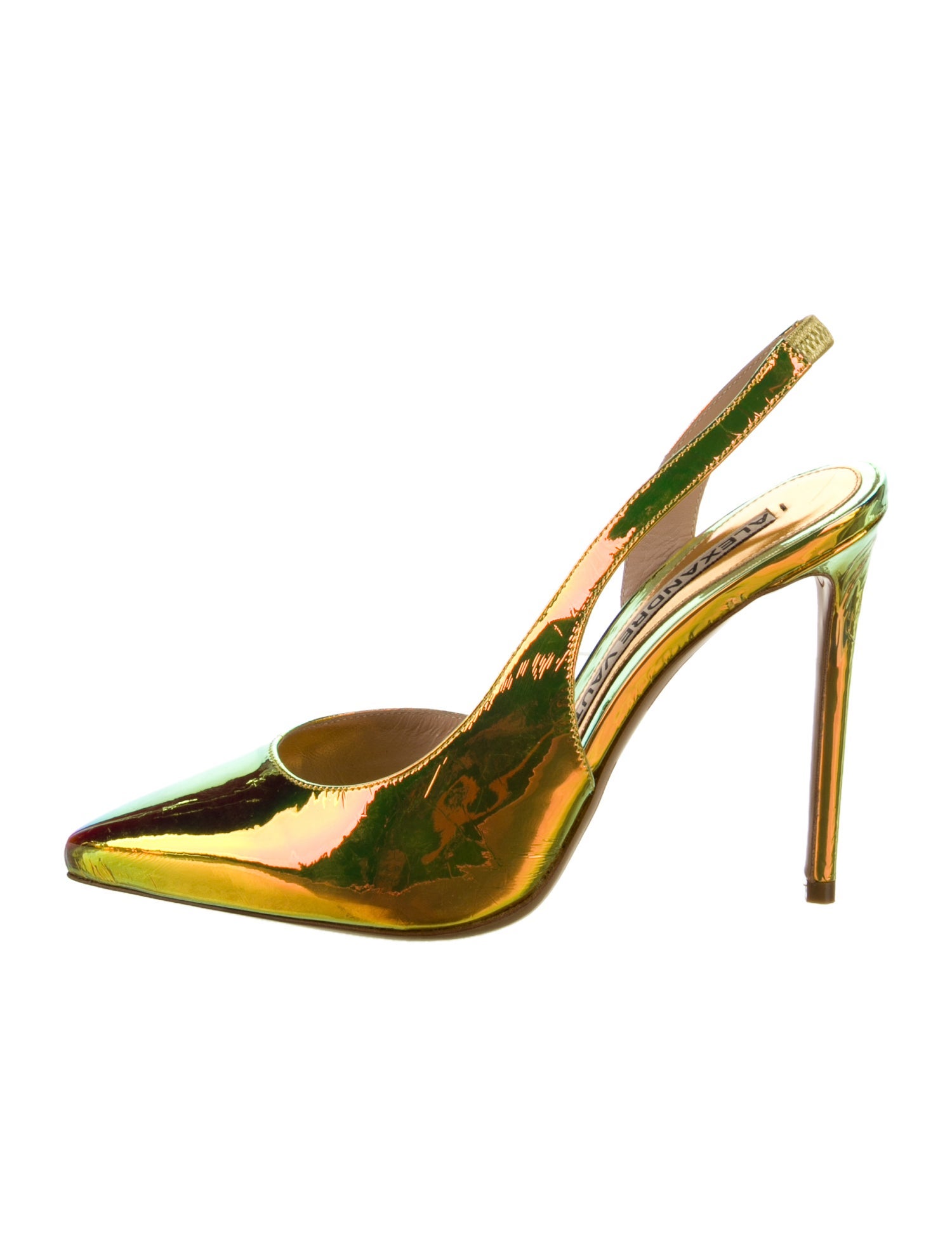 Alexandre Vauthier Patent Leather Slingback Pumps