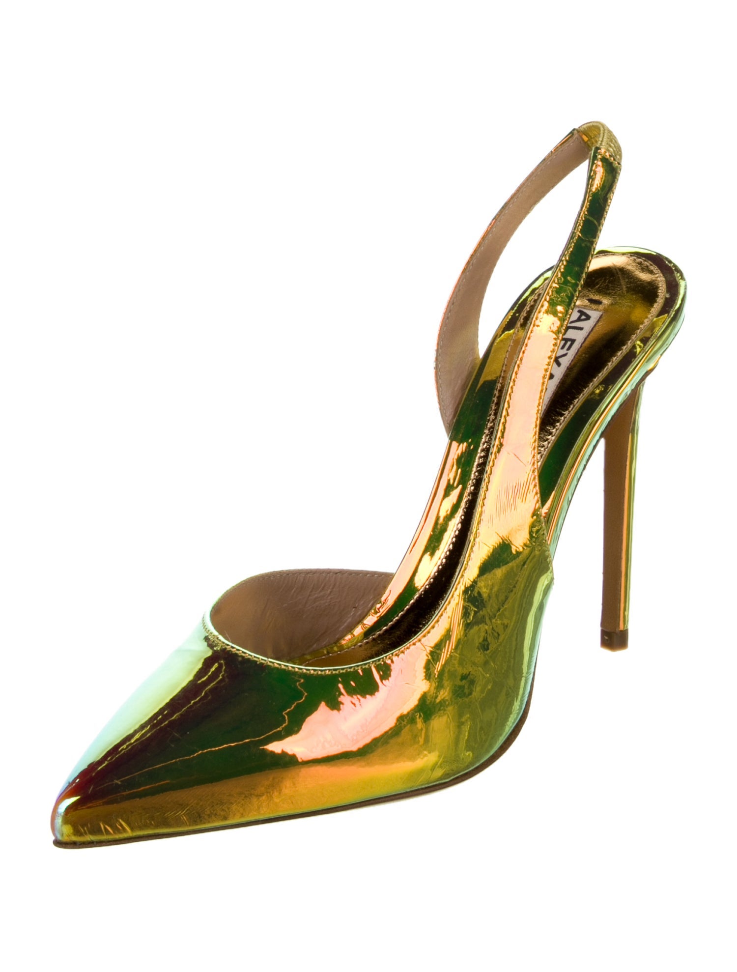 Alexandre Vauthier Patent Leather Slingback Pumps
