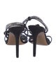 Alexandre Vauthier Suede Crystal Embellishments Sandals