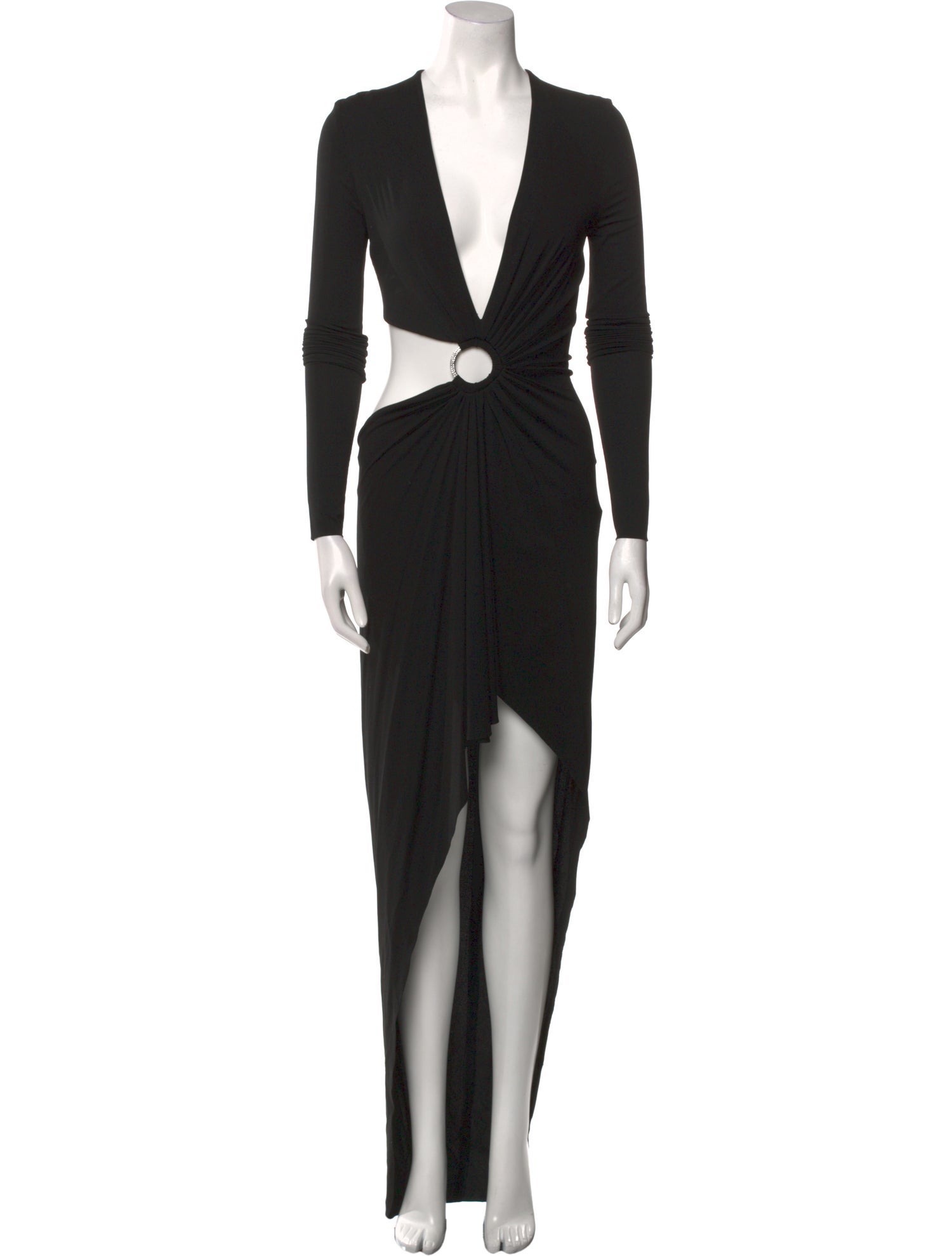 Alexandre Vauthier V-Neck Long Dress