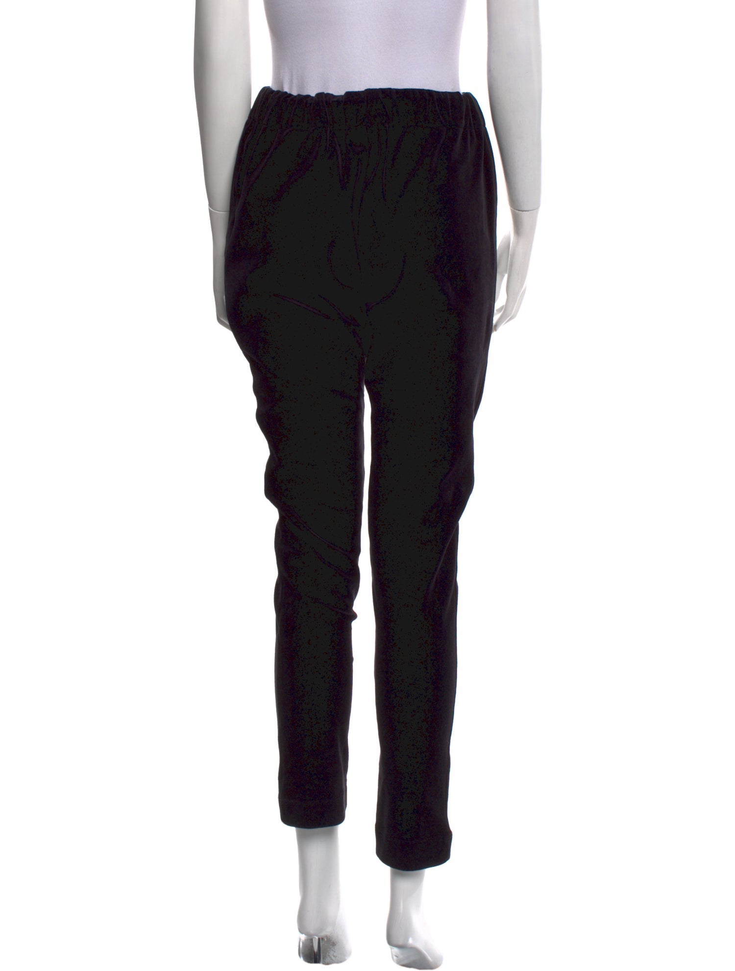 Alexandre Vauthier Straight Leg Pants Black Printed Mid-Rise