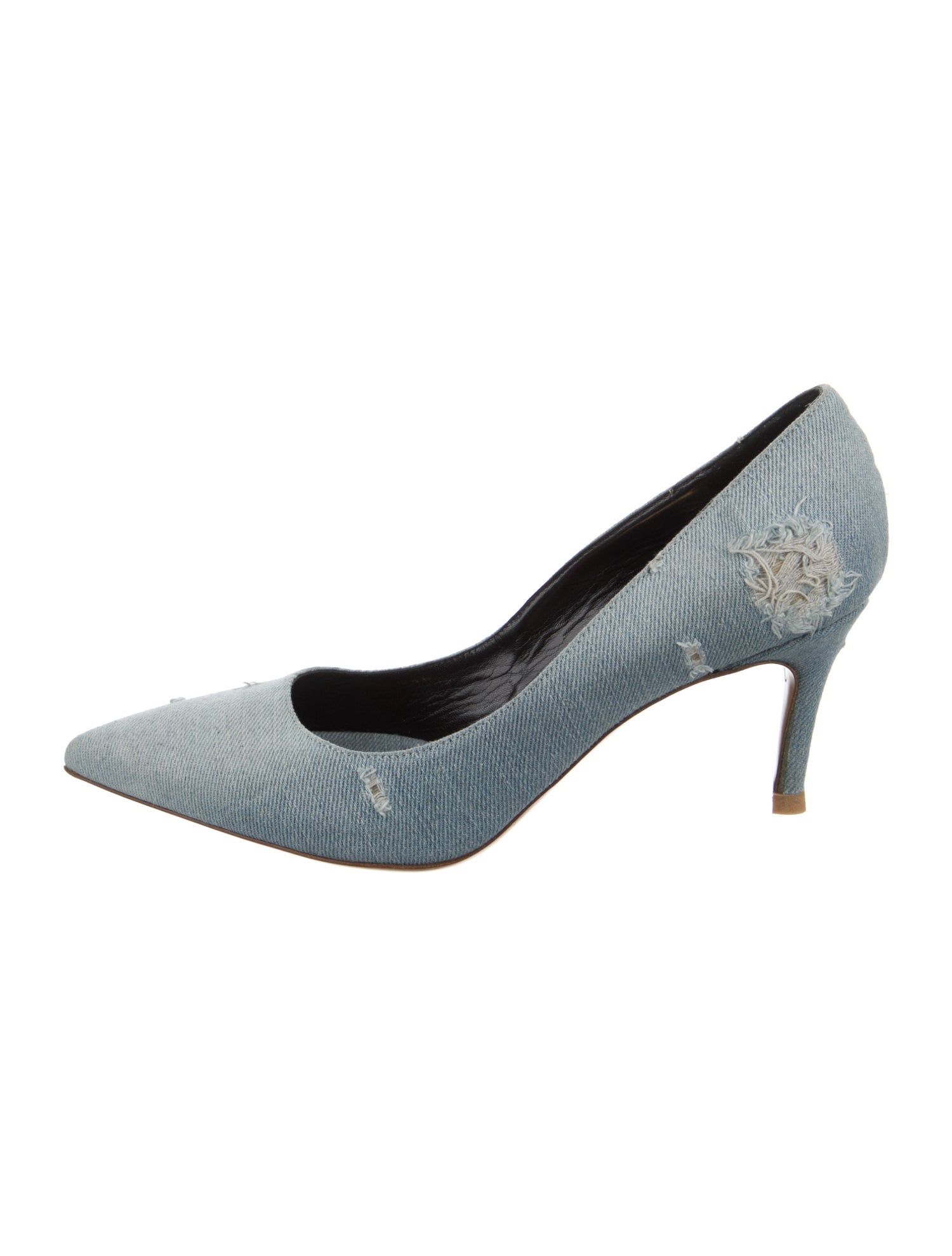 Alexandre Vauthier Denim Printed Pumps