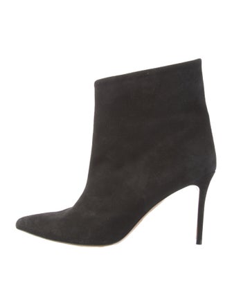 Alexandre Vauthier Suede Plaid Print Boots