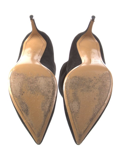 Alexandre Vauthier Suede Plaid Print Boots