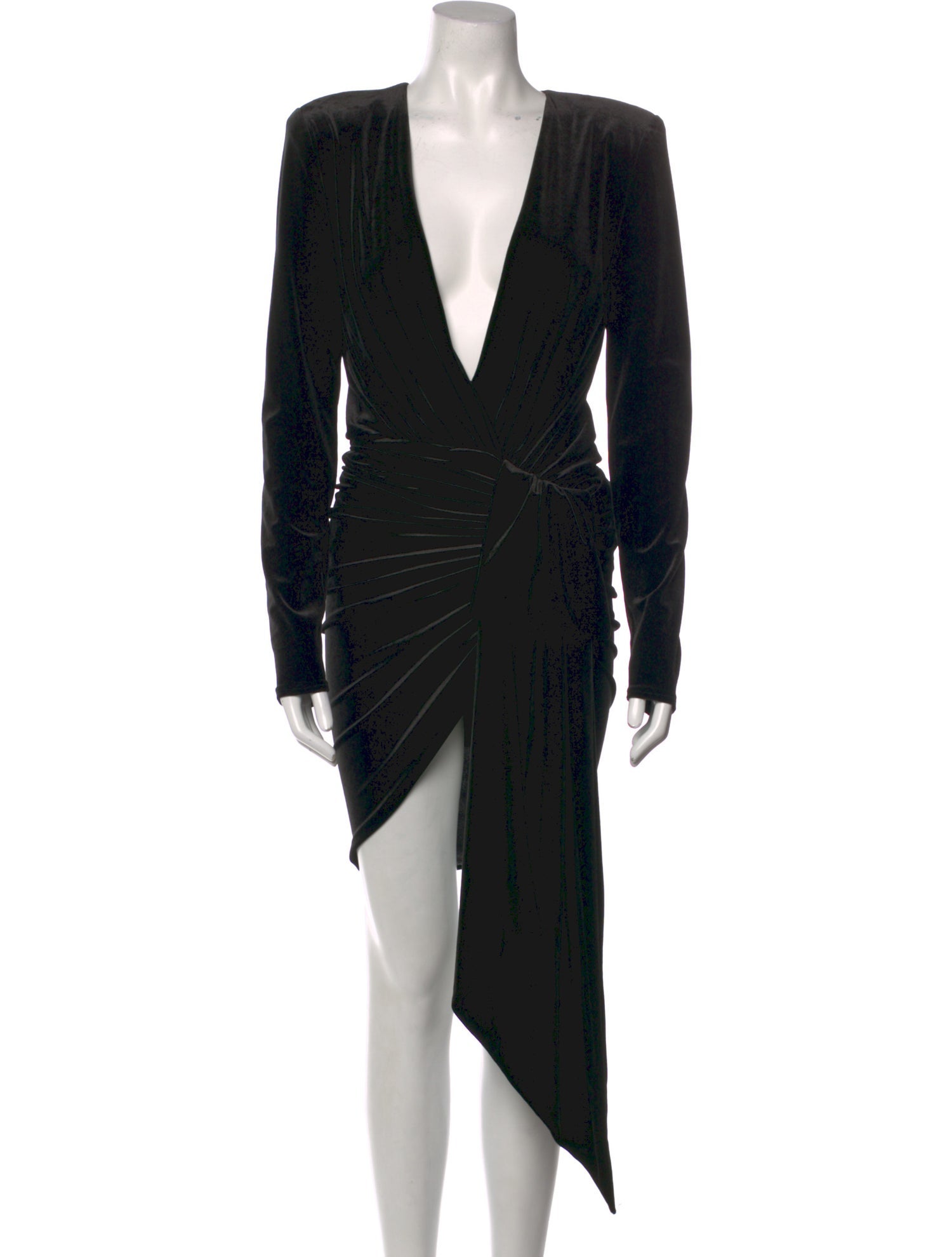 Alexandre Vauthier V-Neck Knee-Length Dress