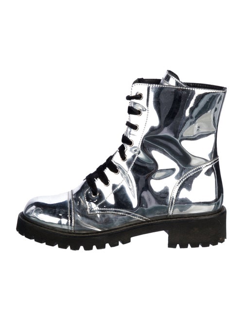 Alexandre Vauthier Patent Leather Combat Boots