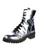 Alexandre Vauthier Patent Leather Combat Boots