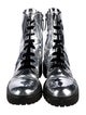 Alexandre Vauthier Patent Leather Combat Boots