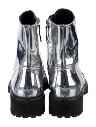 Alexandre Vauthier Patent Leather Combat Boots
