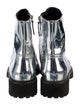 Alexandre Vauthier Patent Leather Combat Boots