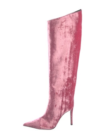 Alexandre Vauthier Velvet Boots