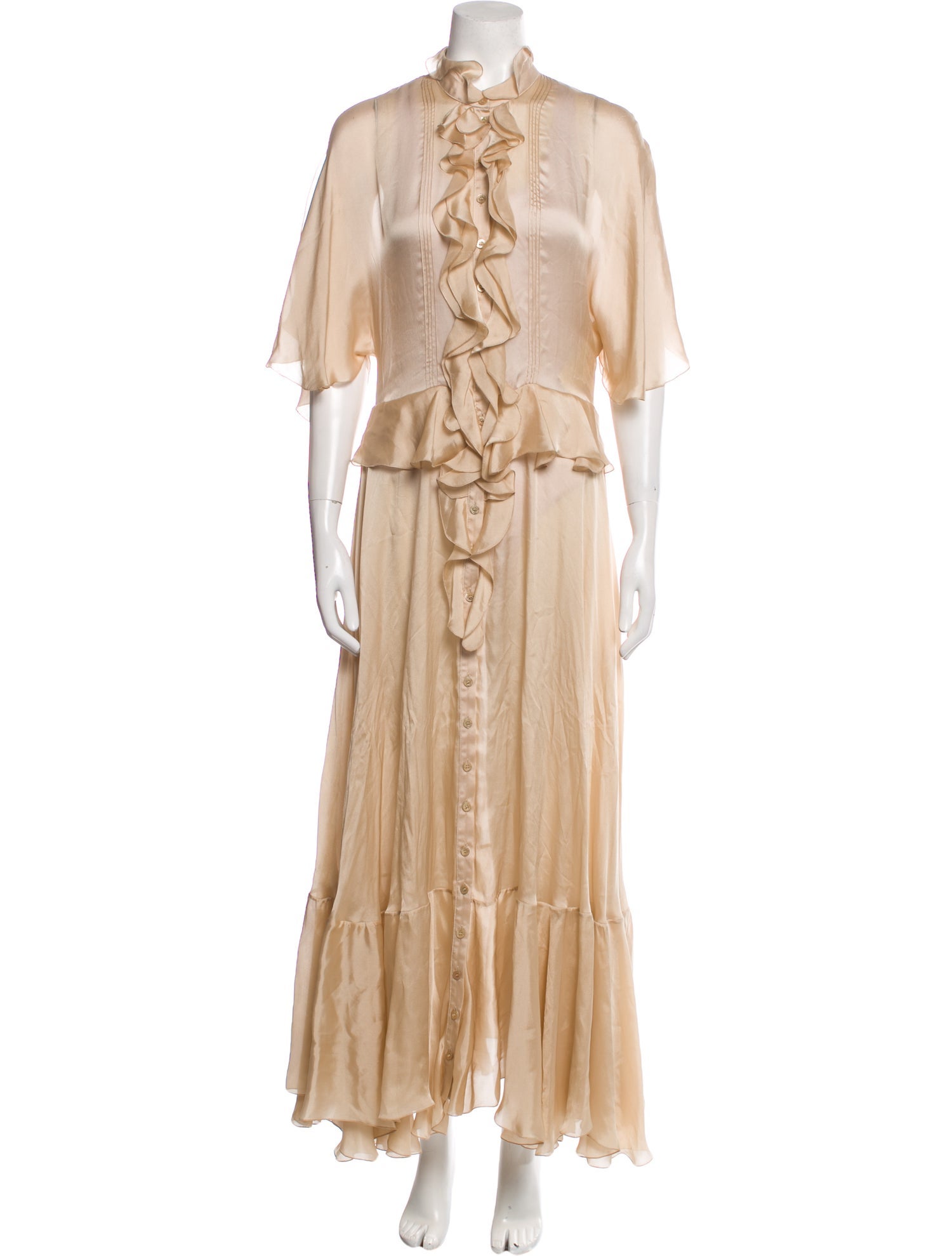 Alexandre Vauthier Silk Long Dress