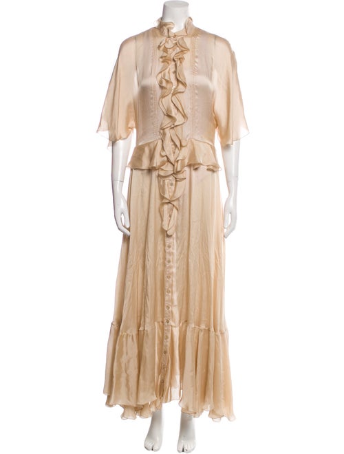 Alexandre Vauthier Silk Long Dress